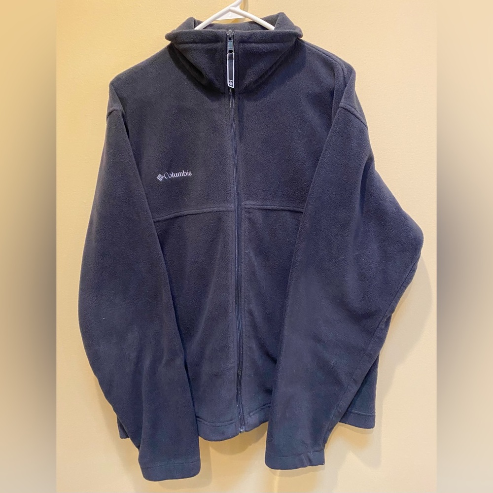 Columbia Fleece Men's, Midweight Grey Jacket, Size Medium